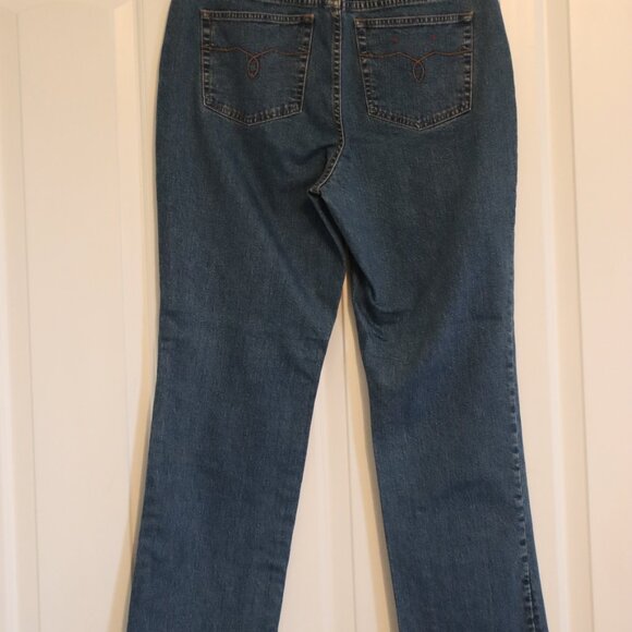Lauren Jeans Co. Ralph Lauren Denim Blue 5 Pocket Zip Fly Jeans Size 12 petite - Picture 15 of 16